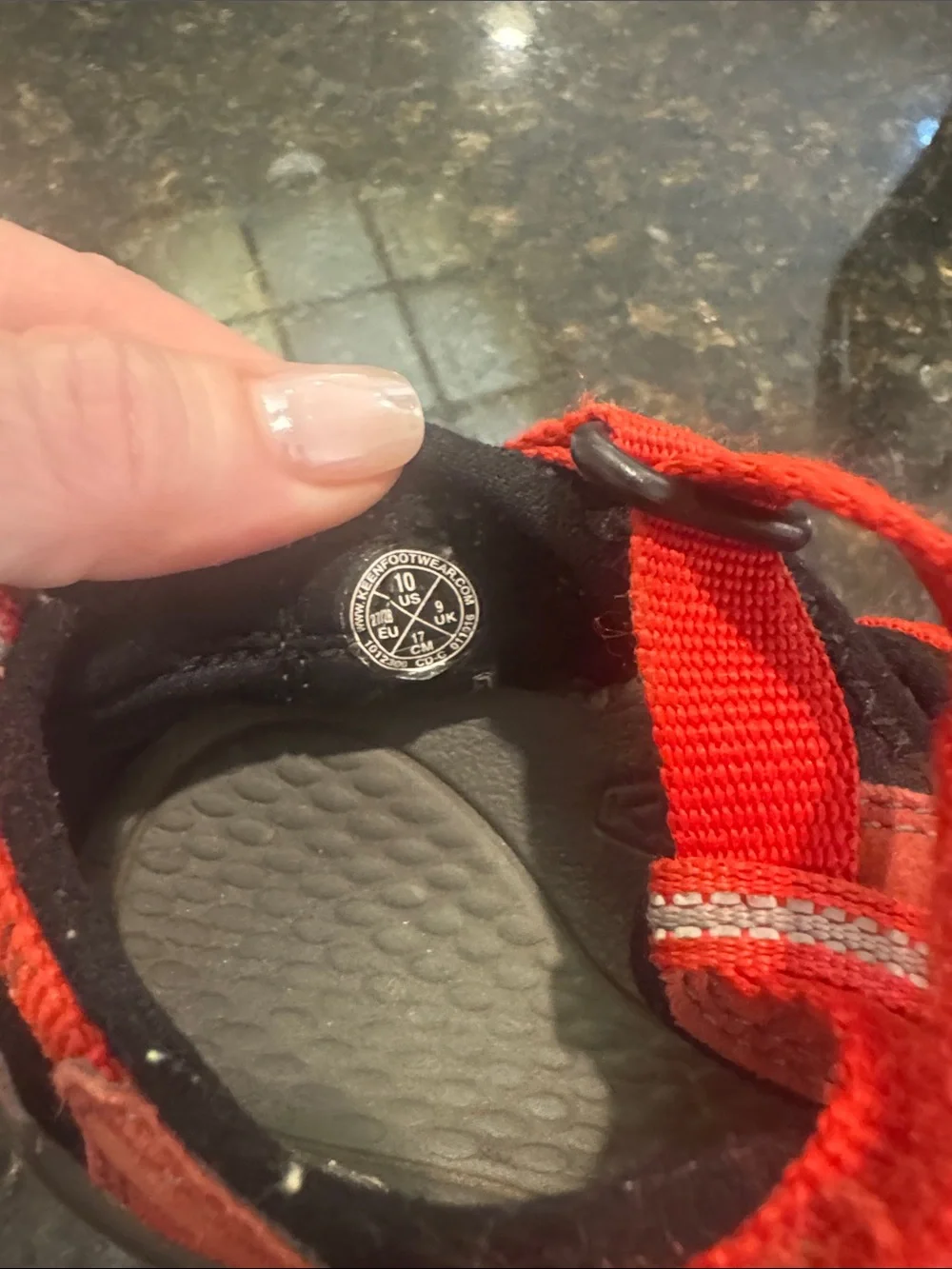Keen Kids Bright Red Closed-Toe Outdoor Sandals